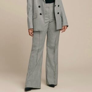 NEW Veronica Beard Hibiscus Pant in Black Multi size 18